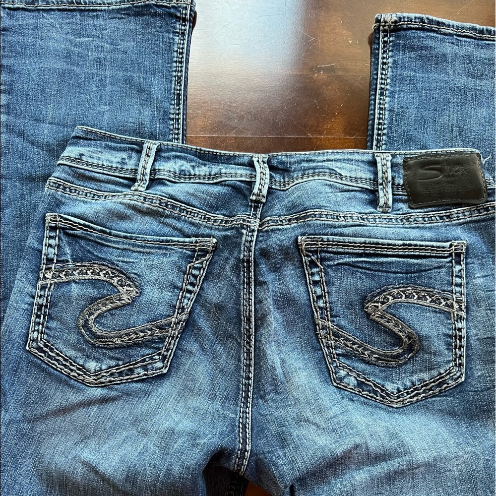 Silver bootcut jeans